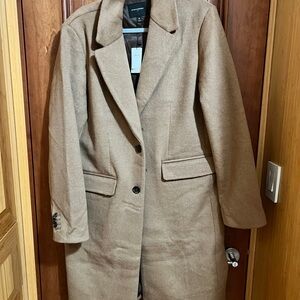 Banana Republic Factory Tan Wool Trench Coat